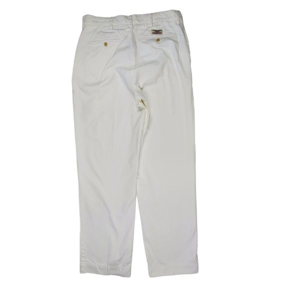 Polo by Ralph Lauren Mens pants sz 31 30 Prospect Pant white cotton - Picture 3 of 10